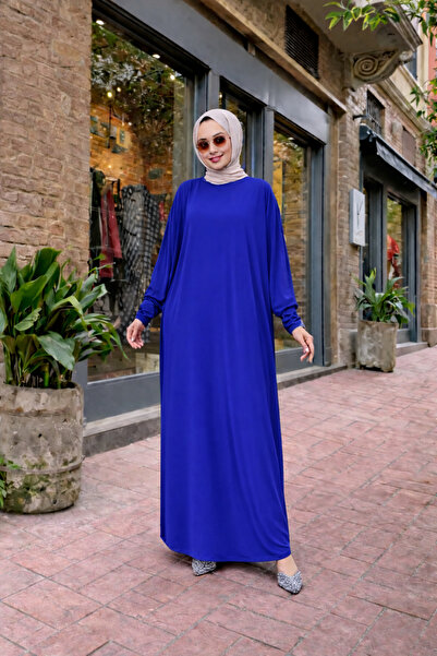 comstar Ženska premium udobna duga plava molitvena haljina