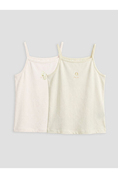 LC Waikiki I Kare Roba Collar Printed Girls' Undershirt 2-Pack from Freezen S...