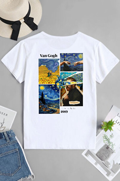 barsdepo Van Gogh Printed T-Shirt, Oversized Unisex T-Shirt Kids / Adult