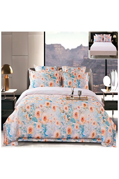 Casa Pucioasa Duvet Cover Set Set - 6 Pieces (PUCIOASA), Thick Satin with Str...