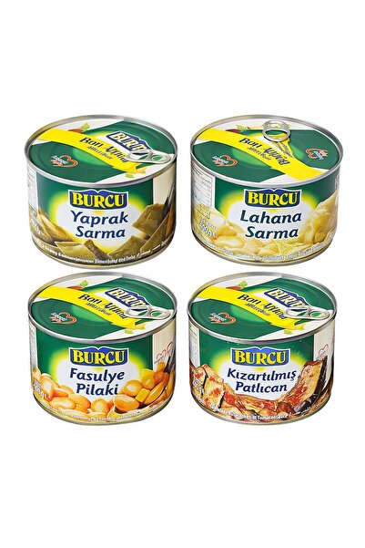 BURCU Konserve 400 gr Teneke 4 lü Hazır Yemek Karma Paket