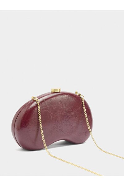 PARFOIS Kadın Oval Çatlak Parti Clutch Çanta