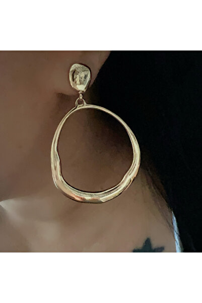 ACAR TAKI Special Series Brand Model Hoop Earrings-Gold Color Acr9083