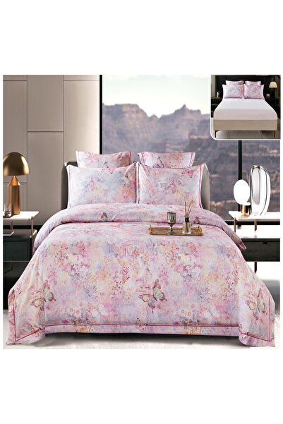 Casa Pucioasa Duvet Cover Set Set - 6 Pieces (PUCIOASA), Thick Satin with Str...