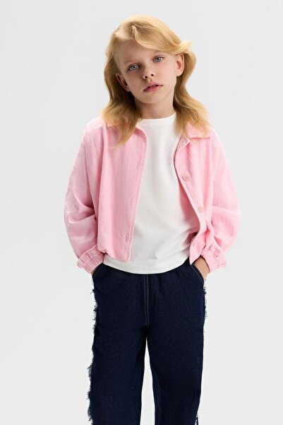 nk kids Girl Child 4-8 Years Old Colorful Bomber Jacket Cotton Pack Pink