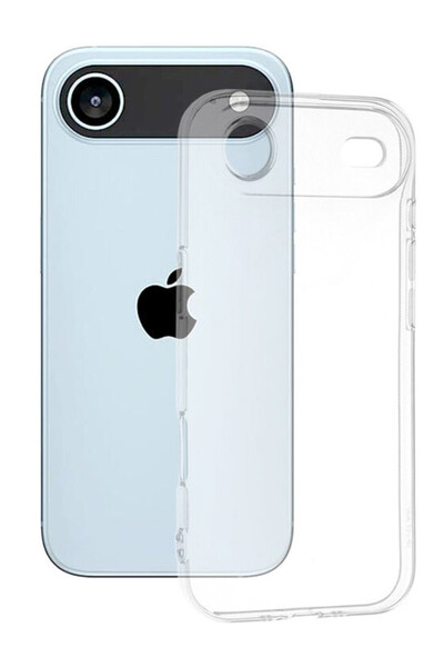 VERTEK Husa din Silicon compatibila cu Apple iPhone 17 Air, Transparent