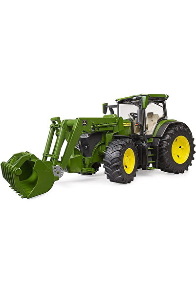 Bruder John Deere 7R 350 with front loader, model vehicle (green)
