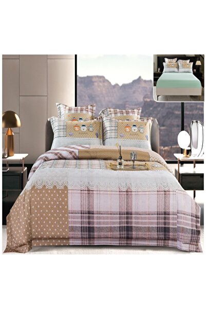 Casa Pucioasa Duvet Cover Set Set - 6 Pieces (PUCIOASA), Thick Satin with Str...