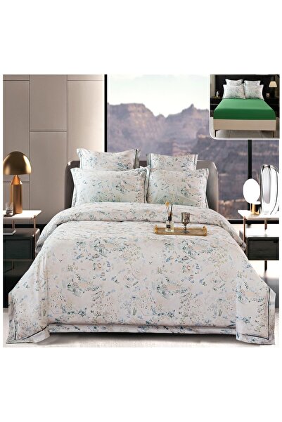 Casa Pucioasa Duvet Cover Set Set - 6 Pieces (PUCIOASA), Thick Satin with Str...