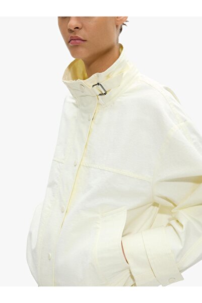 PARFOIS Kadın Kapüşonlu ve Yüksek Yakalı Ceket