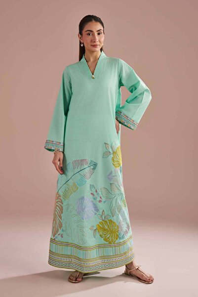 Nishat Linen Embroidered Dress - FE 26-30