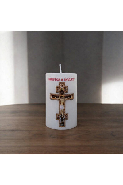OEM Easter 10x6 cm, 250g, Cross pattern with message "Christ is Risen"