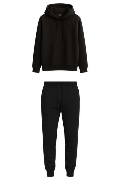 Espina Premium Unisex Basic Hooded Sweatshirt & Jogger Pants Sweatpants Set