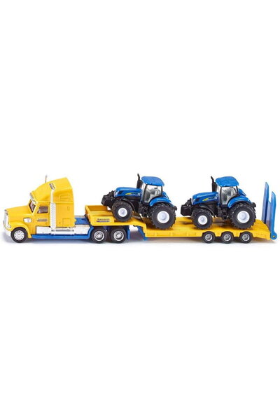 Siku Camion FARMER cu tractoare New Holland, model de vehicul