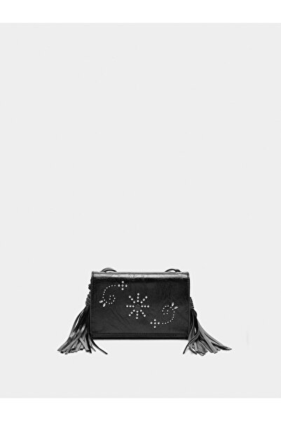 PARFOIS Kadın Zımba Detaylı Püsküllü Çapraz Çanta