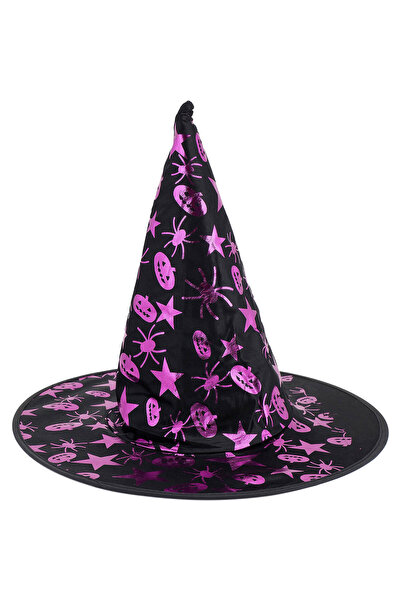 ACTION ONE Palarie Eventy vrajitoare cu dovleci Halloween, 37 cm, mov