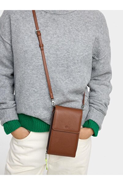 PARFOIS Kadın Dokulu ve Kapaklı Cep Telefonu Çantası