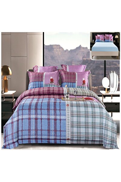 Casa Pucioasa Duvet Cover Set Set - 6 Pieces (PUCIOASA), Thick Satin with Str...