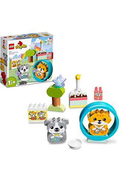 LEGO DUPLO - My First Puppy and My First Kitten with Sounds 10977, 22 pieces
