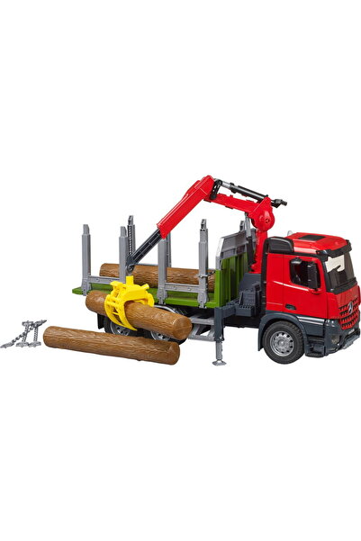 Bruder Mercedes Benz Arocs timber transport truck, model vehicle (with loadin...