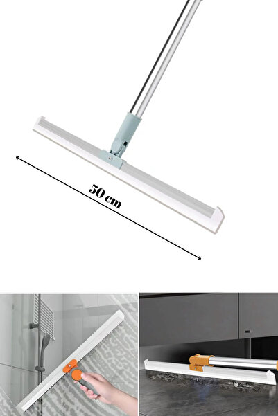 özgürce Uzun Saplı Silikon Çekçek, Çeşitli Yüzeyler İçin Esnek ve Kullanışlı