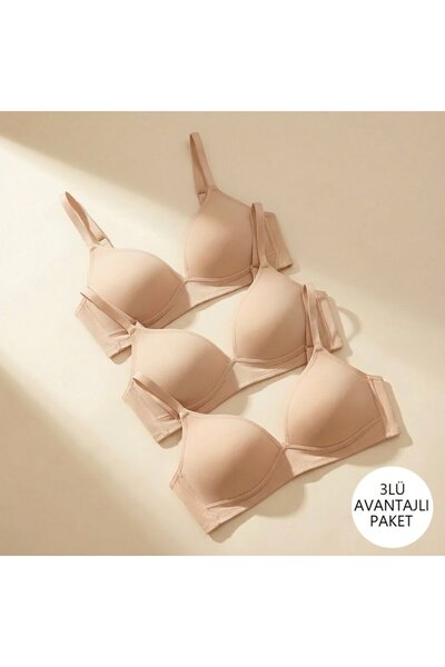 Nurteks Intimo Donna Bloom Half-Support Comfortable Soft Bra with Removable S...