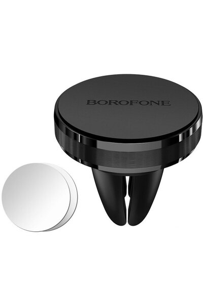 Borofone Suport Auto BH8 Magnetic Negru (prindere la sistemul de ventilatie)