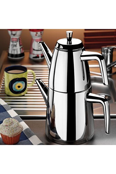 FeyzaDesign Şık ve büyük boy çaydanlık takımı, zarif kullanım ve estetik tasarım