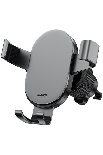 BLUEO Elegant Car Holder, Ventilation Grille, Aluminum Alloy - Gravity - Black