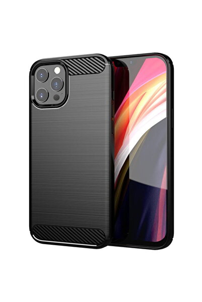 Techsuit Husă pentru iPhone 13 Pro - Silicon Carbon - Negru