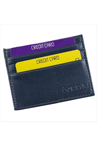 ZERO LAND NRZSNT حامل بطاقات جلد محفظة (191953) - أزرق داكن