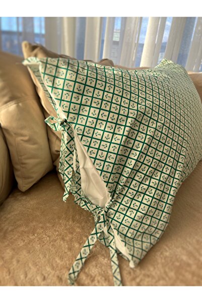 ToffyStore 100% Cotton 2-Piece Green Design Pillowcases