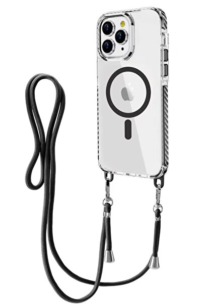 VERTEK Θήκη σιλικόνης MagFrame AntiDrop με αποσπώμενο κορδόνι για iPhone 15 P...