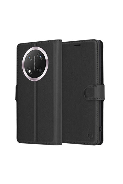 Techsuit Honor Magic 7 Lite Leather Folio, black