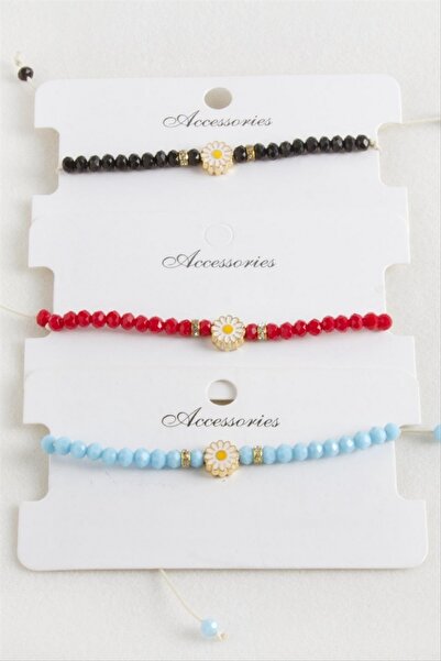 ZERO LAND سوار NRZSNT باباتيا كريستال بـ مكرمية خيوط (185121) - أسود