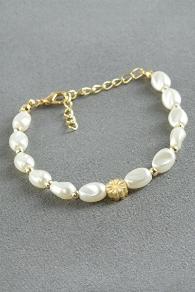 ZERO LAND Nrzsnt Daisy Pearl Bracelet (185353) - White