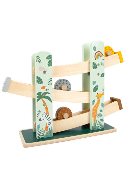 Small Foot Pistă de curse din lemn, Small Foot, Safari, 18 luni+