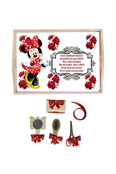 Your Baby Store Girl's cookie cutter tray set – red with Minnie