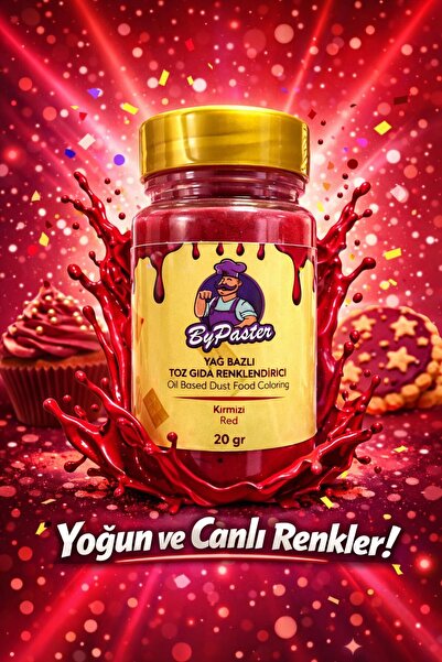 By Paster Toz Gıda Boyası 20 Gram Kırmızı