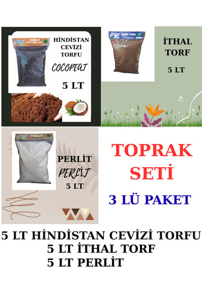 Cemre Torf TOPRAK SETİ - 3 LÜ AVANTAJ PAKET