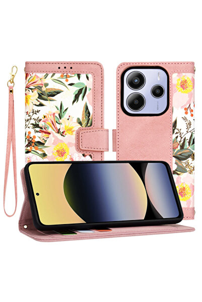 Techsuit Husă personalizată pentru fete Xiaomi Redmi Note 14 5G FlipCraft, roz