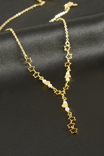 ZERO LAND قلادة NRZSNT على شكل نجمة على هيئة قلب (185334) - أصفر