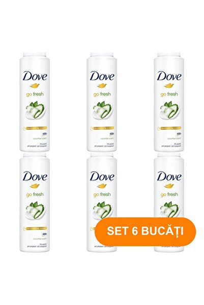 Dove Go Fresh Cucumber Deodorant Body Spray 150 ml (Pack of 6)