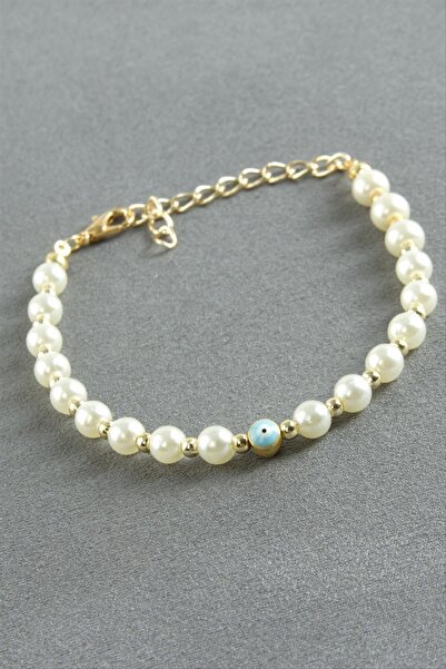 ZERO LAND Nrzsnt Nazar İnci Bileklik (185354) - White