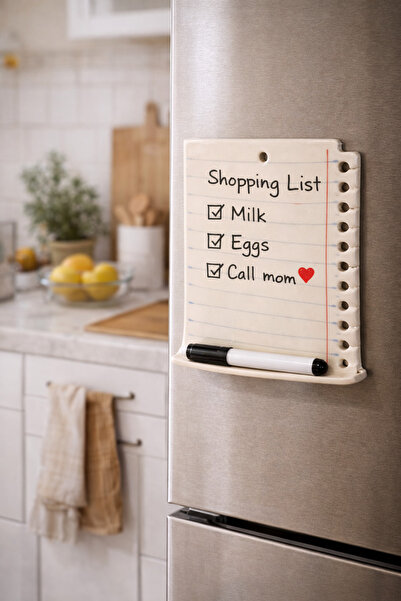 ema Seramik Mıknatıslı Notluk — Yazılabilir