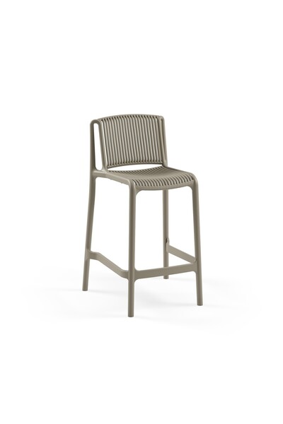 Tilia Nes Polipropilen Bar Sandalyesi 65 cm Vizon - Mutfak, Kafe, Restoran, İ...