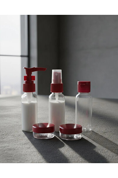 Epilons مجموعة زجاجات تعبئة للسفر مكونة من 5 قطع سعة 30 مل خفيف تصميمات