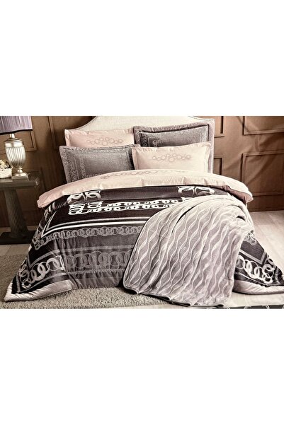 Taç Rosa Lila 10-Piece Dowry Set of Blanket Pieces