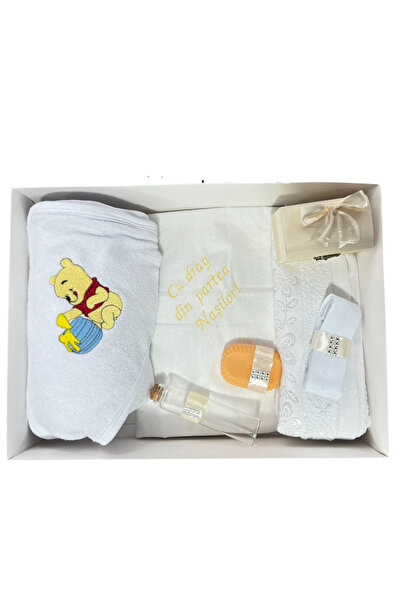 Your Baby Store Winnie the Pooh baptism set - ivory, Embroidered, 7 pieces, C...