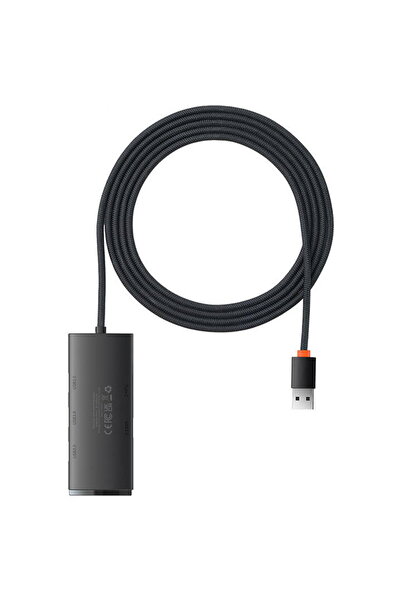 Baseus Hub 4w1 Lite Series USB la 4x USB 3.0 2m (Negru)